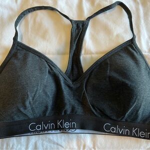 Calvin Klein Women's Charcoal Gray Bralette